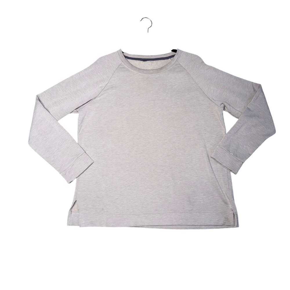 Free Fly Bamboo Sweatshirt Womens Large Tan Excellent Raglan Pullover Top